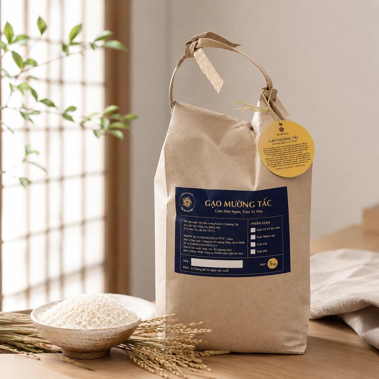 Gạo Đại Mộc — Mường Tấc, bao 5kg, góc chụp 1