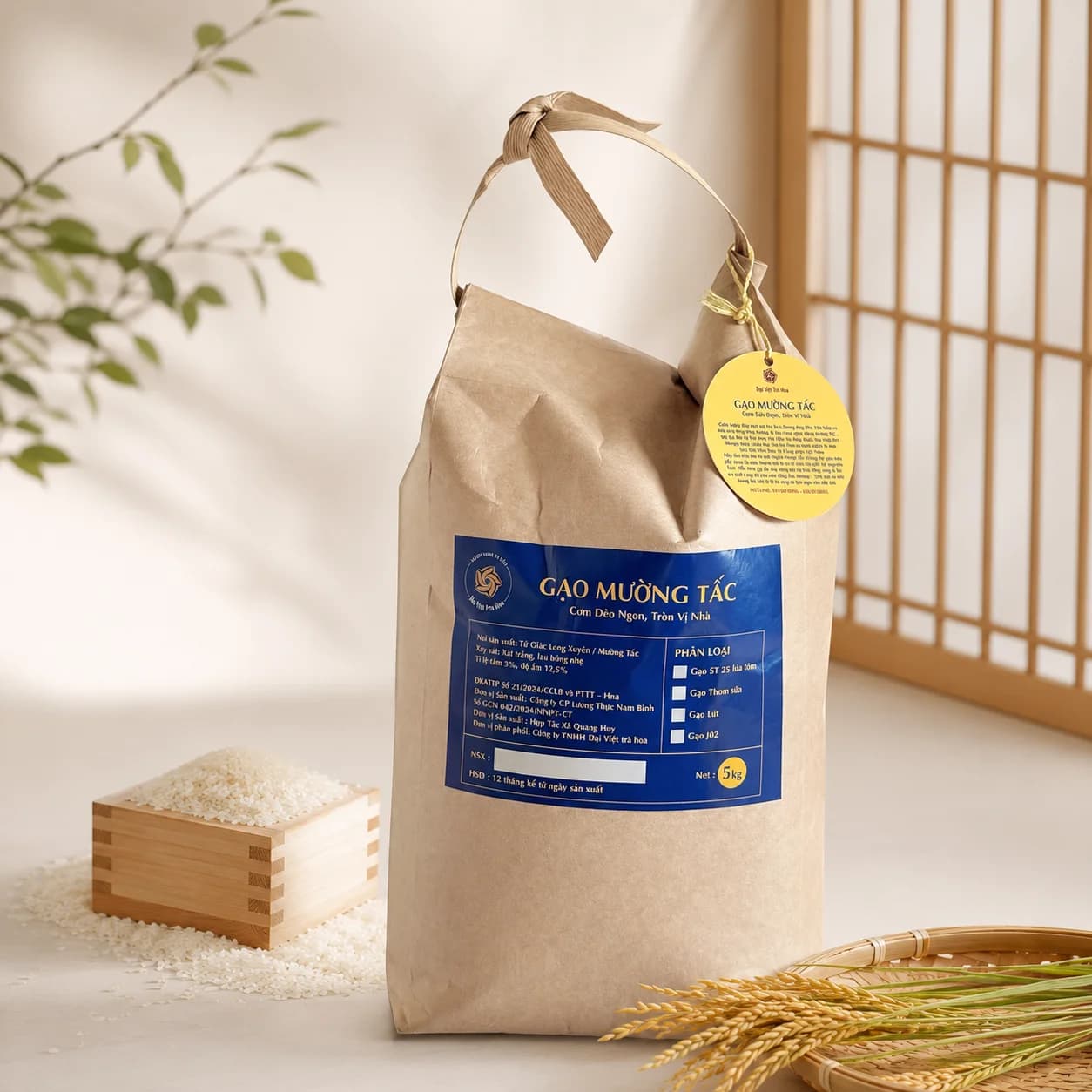 Gạo Đại Mộc — Mường Tấc, bao 5kg, góc chụp 2
