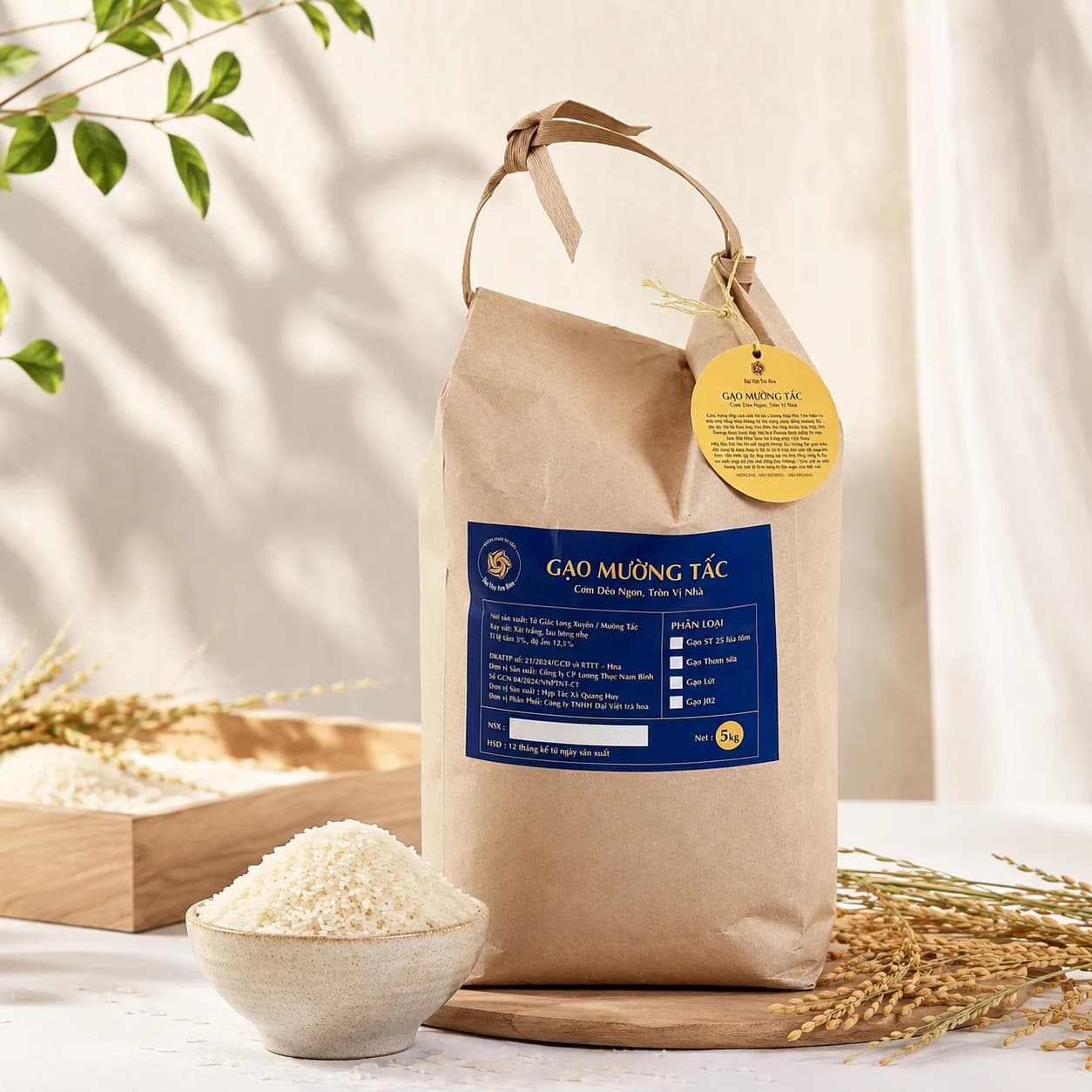 Gạo Đại Mộc — Mường Tấc, bao 5kg, góc chụp 3